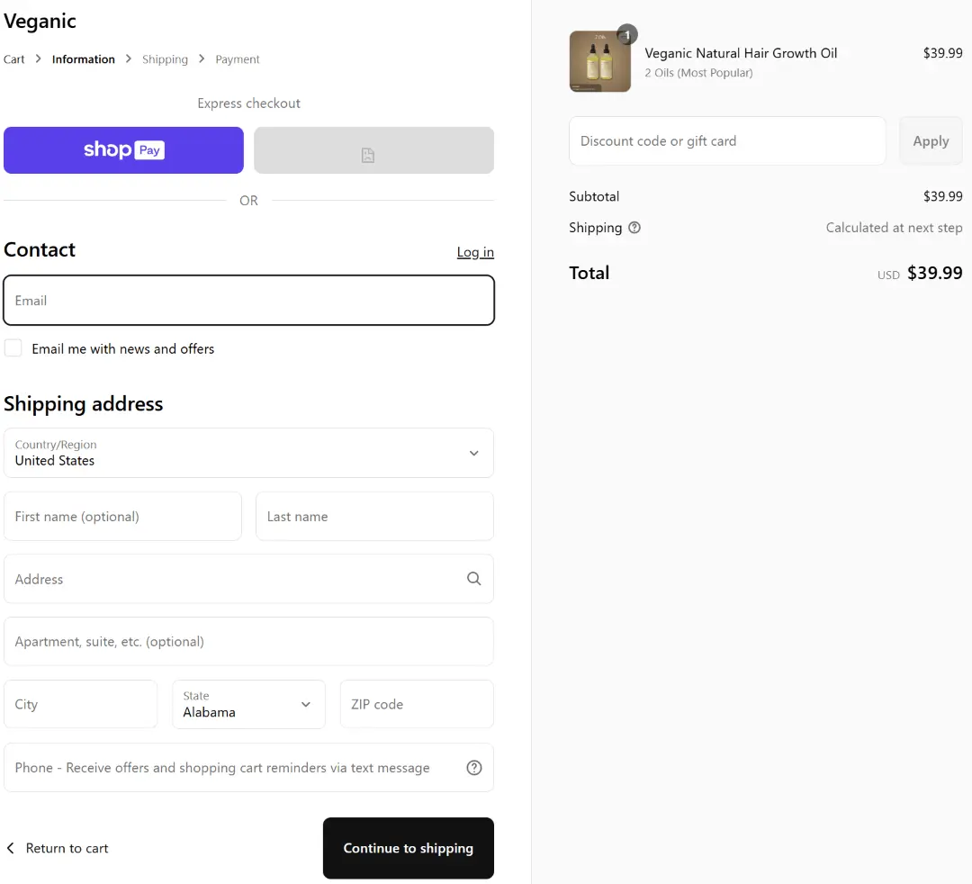 Veganic Hair Oil Official